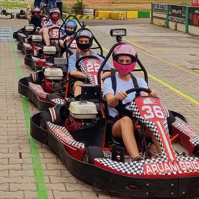Get your team together and line up on the grid. This is the perfect activity for a group outing, with everyone ready to race for bragging rights.