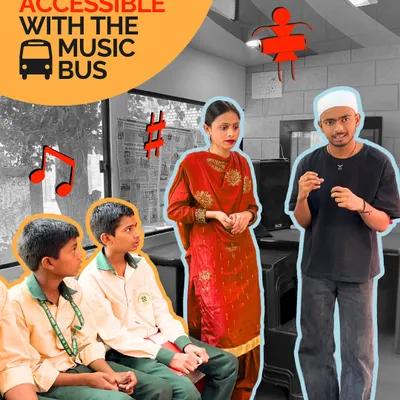 Our Music Bus is more than a vehicle; it's a doorway to new dreams. We take it to government schools to give students a first-hand look at a professional recording studio and spark their curiosity about music production.