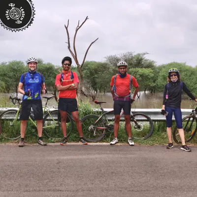 A group of riders from our Hesaraghatta evening ride. We love seeing the bonds that form on our tours.