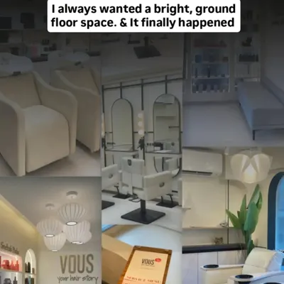 This is my dream salon, my happy place. It took courage and a lot of learning to build this bright, welcoming space, and I'm so grateful to share it with our wonderful clients.