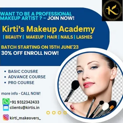 My makeup academy offers a structured path to becoming a professional artist, with courses for every skill level. This upcoming batch is a great opportunity to get started with a special discount.