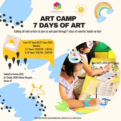 An overview of our 7-day Art Camp, designed to give kids a meaningful and creative summer experience. Each day introduces a new art form, from canvas painting to pottery.