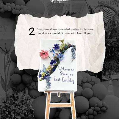 You reuse decor instead of tossing it, because good vibes shouldn't come with landfill guilt. This beautiful welcome sign is designed to be used again and again.