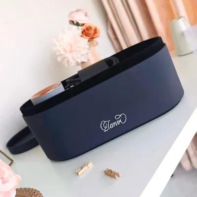 For those who love their Dyson, here’s a little personalized upgrade. I added a graceful touch of calligraphy to this hairdryer case, engraving the name 'Tanvi' to make it uniquely hers.