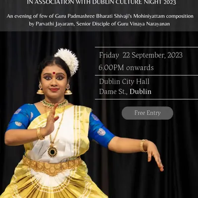We were thrilled to take Mohiniyattam to a new destination with a performance at Dublin Culture Night 2023.