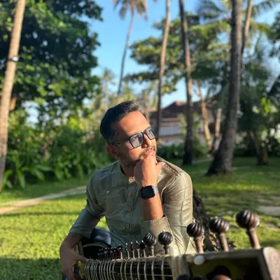 A little me-time with nature. This has always been my most cherished part of the morning. This time, I took my Sitar along just for company and attuned myself to the symphony of nature.