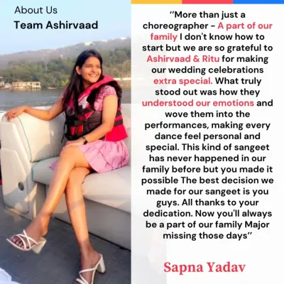 "More than just a choreographer - A part of our family." This is the highest compliment we can receive. We are so grateful to Sapna and her family for trusting us to make their wedding celebrations extra special.