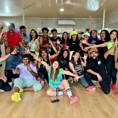 This is my ZIN family. A group photo from a Choreo ZIN Jam session where we spent the day learning, laughing, and leveling up our skills together.