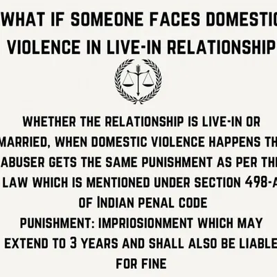 Domestic violence laws apply equally to live-in relationships and marriages. This information is vital for anyone in an abusive situation.