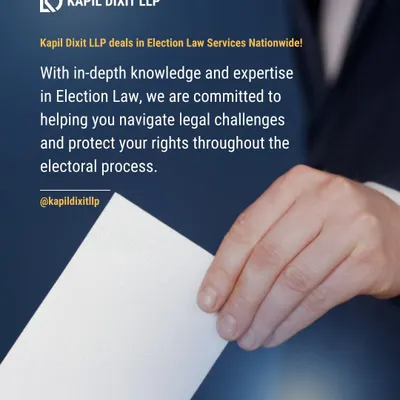 My firm offers comprehensive election law services throughout India. We focus on electoral compliance advisory and litigation, helping candidates and political parties navigate the legal complexities of the entire electoral process, from filing nominations to challenging results.