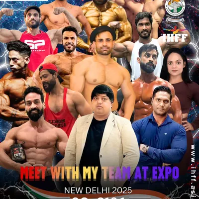 Meet my team at the Expo in New Delhi. A poster showcasing the athletes I am bringing to the IHFF Sheru Classic.