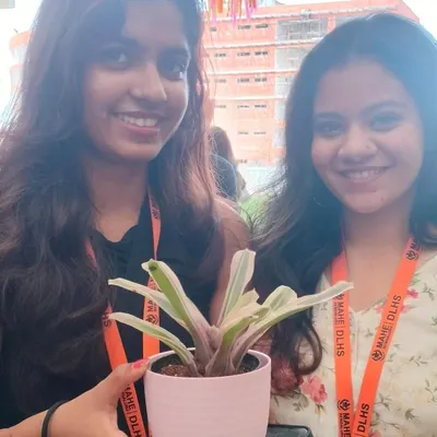 This was the best picture from an event we did at Manipal. This student was taking her new plant home on her bicycle. Someone who is environmentally conscious and loves plants is my kind of person.