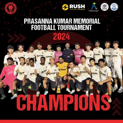 We are the champions of the Prasanna Kumar Memorial Tournament 2024. This victory is a testament to our team's hard work, dedication, and winning mentality. Our program is built on a foundation of achieving results.
