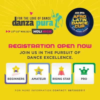 The stage is calling. We invite dancers of all levels, from beginners to pros, to register for the Asia Open Afro Latin Dance Cup at the Danzapura festival. This is your chance to showcase your talent.