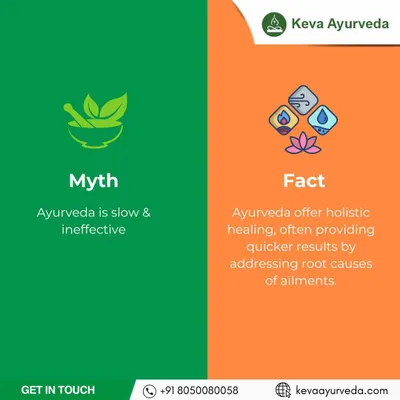 We are here to bust a common myth about Ayurveda. The fact is that Ayurveda offers holistic healing that addresses root causes, often providing quicker and more sustainable results than just managing symptoms.