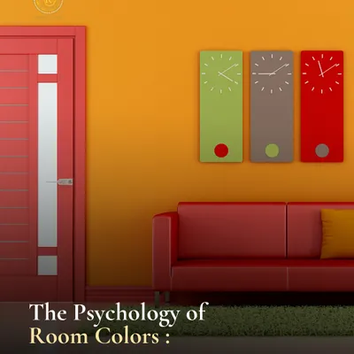 This image serves as an introduction to the psychology of room colors. The bold combination of orange and red demonstrates how different hues can create a dynamic and energetic atmosphere. Understanding these principles is the first step to designing a home that influences your mood positively.