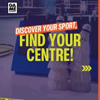 Discover your sport, find your center. This graphic is your invitation to explore all that Game Theory has to offer across Bengaluru.