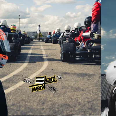 A collage from Round 1 of the 2024 Rotax championship, capturing the atmosphere on the starting grid and the focus of our drivers.