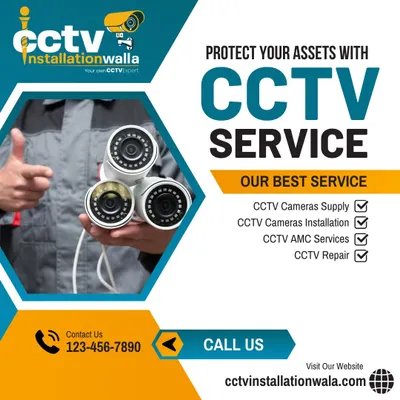 My service promise is to protect your assets. I offer camera supply, installation, annual maintenance contracts (AMC), and repair services to ensure your security system is always running perfectly.
