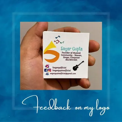 A logo should feel right in your hand and in the minds of your audience. This is the final design for musician Sagar Gupta, a tangible piece of his brand identity that he can share with the world.