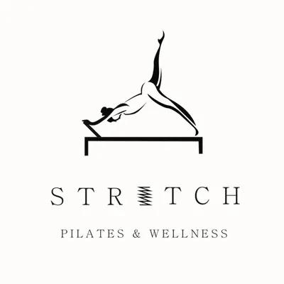 The official logo for Stretch Pilates & Wellness. It represents the combination of strength, flexibility, and grace that defines my training philosophy.