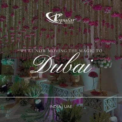 We are moving the magic to Dubai! From crafting iconic celebrations across India, we are thrilled to bring our expertise in luxury wedding design to the UAE. We are all about big weddings, bold hues, and magical moments. 🇦🇪
