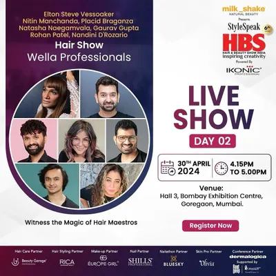 The official poster for my live hair show with Wella Professionals at the Hair & Beauty Show India. It was an honor to share the stage with these fellow hair maestros.