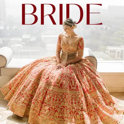A touch of royalty, a heart full of love. This bride, in her magnificent red and gold lehenga, looks like a true masterpiece, a vision I helped style and create.