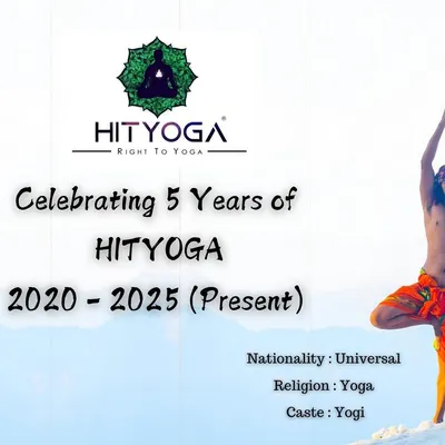 Celebrating five years of HITYOGA. This milestone represents my ongoing commitment to serving the community and promoting yoga as a universal path to health and well being.