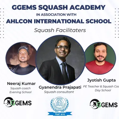 Introducing our dedicated team of squash facilitators at Ahlcon International School. We provide both day school and evening school coaching to fit every student's schedule.