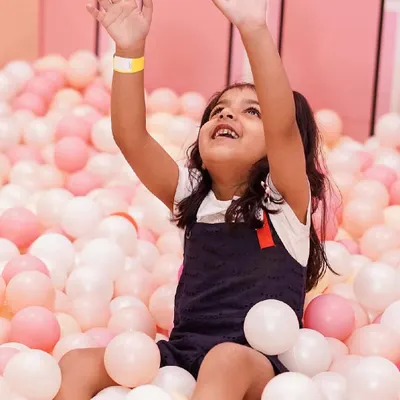 Pure joy is watching your child have the time of their life in our massive ball pit, filled with thousands of soft, colorful balls.