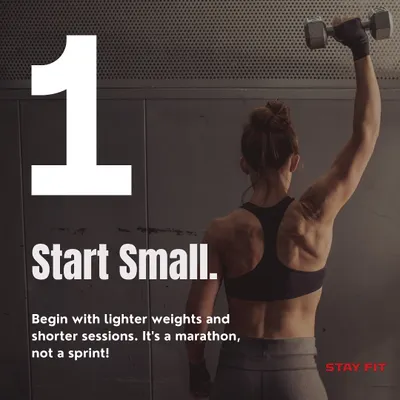 If you're new to fitness, my first piece of advice is always to start small. Begin with shorter sessions and focus on learning the movements. It's a marathon, not a sprint.