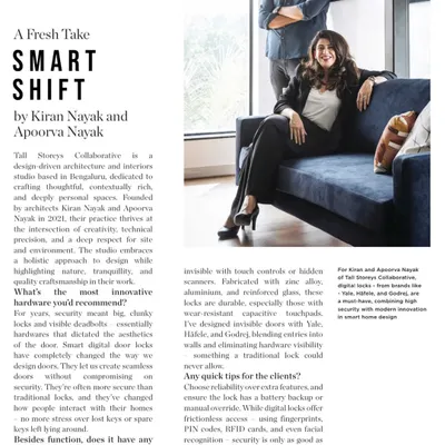 We were thrilled to be featured in Living Etc, where we discussed our approach to integrating smart technology with thoughtful design. We believe homes and offices should be as intelligent as they are beautiful.