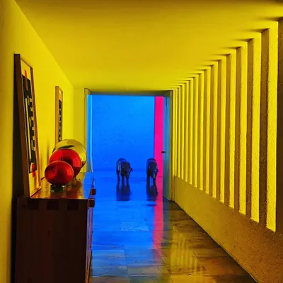 The famous yellow corridor at Casa Gilardi by Luis Barragán. We travel to experience architecture that moves us, and Barragán's masterful use of color, light, and emotion is a constant source of inspiration.