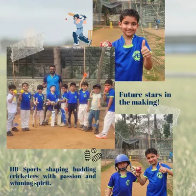 Future stars in the making. This collage captures the joy and confidence of our budding cricketers, from posing with their gear to celebrating with teammates.