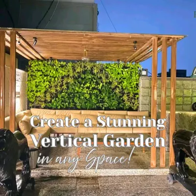 This residential terrace project shows how a vertical garden can serve as a stunning focal point, creating a sense of privacy and lushness for an outdoor seating area.