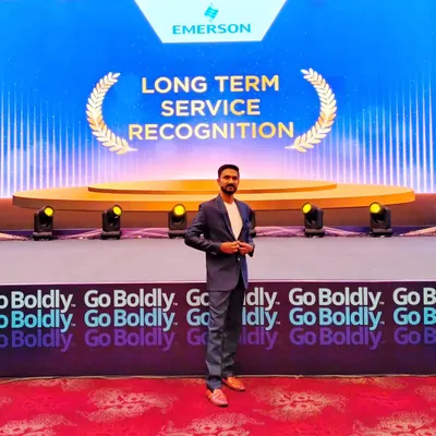 On the grand stage for the Emerson Long Term Service Recognition awards. It was an honor to perform for such a prestigious corporate event and help celebrate their dedicated employees.