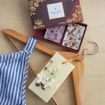 Here’s a simple way to elevate your everyday routine. My scented wax tablets, like this one infused with botanicals, can be hung in your wardrobe to gently perfume your clothes. It’s a small touch of luxury that makes a big difference.