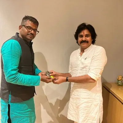 With Shri Pawan Kalyan in 2022. I have long identified him as a person to watch, and I am happy to see him grow in what I believe will be a long and meaningful journey in Rajadharma.