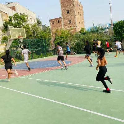 Players doing running drills to build stamina and endurance for full-game performance.