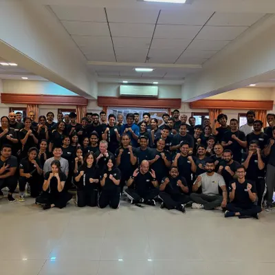 The dedicated group from our 16-hour Practitioner and Graduate Camp in Mumbai, led by KMG Expert Ilya Dunsky.