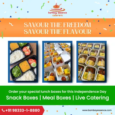 Celebrate Independence Day with our special meal boxes, snack boxes, and live catering services. We offer a variety of flavorful options to make your national holiday celebration delicious.