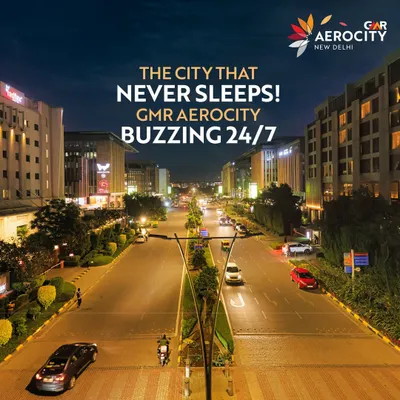 As day turns to night, GMR Aerocity comes alive with a vibrant energy. Our streets are always buzzing, offering a safe and exciting environment 24/7 for late-night strolls or early-morning departures.