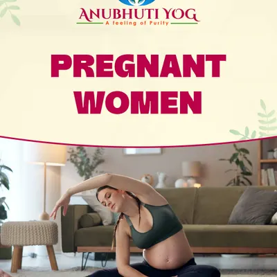 My prenatal yoga sessions are designed for all expecting mothers, no matter your fitness level. Here, a student performs a gentle side stretch, a key exercise for relieving tension in the back and hips during pregnancy.