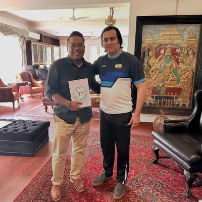 Our founder, Mr. Rajesh Pushpan, meeting with Mr. Rohit Rajpal, Chairman of the ad hoc committee of the Volleyball Federation of India. We are actively engaged in shaping the future of Indian volleyball.