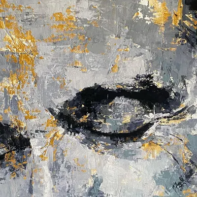 This 5x4 feet abstract acrylic on canvas, titled 'Plato's Discourse', is an example of the kind of large-scale, impactful work I can create for your space. Let's discuss what mood and style you're looking for.