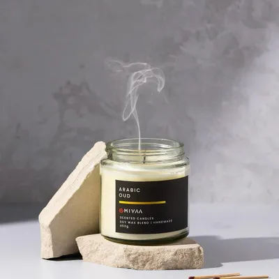 A continuation of the candle shoot, this image captures the delicate wisp of smoke after the flame is extinguished, adding a sense of calm and narrative to the product story.