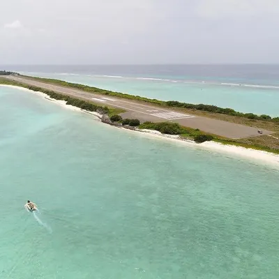 This is the kind of view that makes it all worth it. An aerial shot of the Agatti Island airstrip in Lakshadweep, a narrow strip surrounded by breathtaking turquoise waters. Capturing this unique perspective required precise drone piloting to showcase the contrast between the man-made runway and the pristine natural beauty of the archipelago.