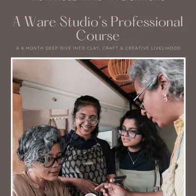 An announcement for our 8-month deep dive into clay, craft, and creative livelihood. This is where a serious studio practice begins for aspiring professional potters.