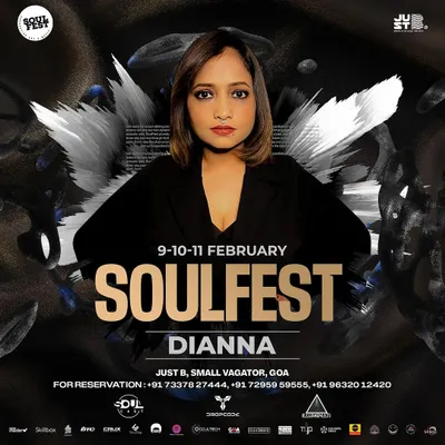 My artist flyer for Soul Fest in Goa. Playing a twilight set at a three-day festival is a special experience, blending melodic sounds with the sunset over the beach.